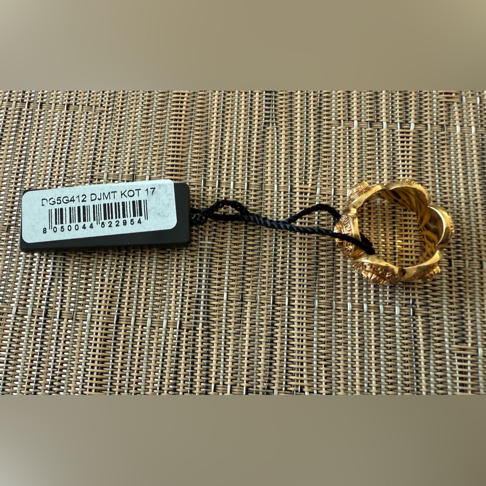 Versace gold-toned Medusa ring NWT - Picture 4 of 9
